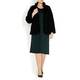 Persona by marina rinaldi Dark Green Punto Milano Jersey Dress