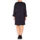 PERSONA BY MARINA RINALDI NAVY KNIT DRESS FRENCH CUFF