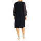 Persona by Marina Rinaldi Dress Chiffon Sleeve Navy 