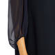 Persona by Marina Rinaldi Dress Chiffon Sleeve Navy 