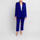 Persona By Marina Rinaldi Stretch Cady Blazer Blue