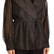 Persona by Marina Rinaldi Organza Jacket Black