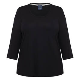 Persona By Marina Rinaldi Viscose Jersey T-shirt Black - Plus Size Collection