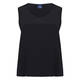 Persona By Marina Rinaldi Silk Acetate Vest Optional Sleeve Black 