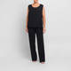 Persona By Marina Rinaldi Silk Acetate Vest Optional Sleeve Black 