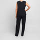 Persona By Marina Rinaldi Silk Acetate Vest Optional Sleeve Black 
