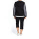 PERSONA BY MARINA RINALDI BLACK HOODY WITH CHIFFON 