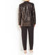 PERSONA BY MARINA RINALDI EDGE TO EDGE SEQUIN BLAZER ESPRESSO