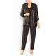 PERSONA BY MARINA RINALDI EDGE TO EDGE SEQUIN BLAZER ESPRESSO