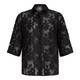 PERSONA sheer black floral JACKET