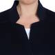 PERSONA BY MARINA RINALDI NAVY DOUBLE FACE WOOL BLEND COAT