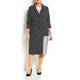 PERSONA BY MARINA RINALDI BLACK AND WHITE BLAZER