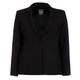 PERSONA BY MARINA RINALDI PINSTRIPE JERSEY BLAZER BLACK
