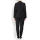 PERSONA BY MARINA RINALDI PINSTRIPE JERSEY BLAZER BLACK