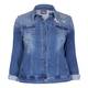 PERSONA BY MARINA RINALDI JEWEL EMBELLISHED DENIM JACKET 