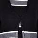 PERSONA BY MARINA RINALDI STRIPE CARDIGAN WITH SCATTERED SEQUIN DETAIL