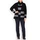 PERSONA BY MARINA RINALDI STRIPE CARDIGAN WITH SCATTERED SEQUIN DETAIL
