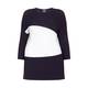 PERSONA ribbed colourblock knitted TUNIC