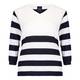 PERSONA navy and white striped knitted TUNIC