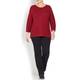 PERSONA BY MARINA RINALDI ROUND NECK WOOL BLEND KNITTED TUNIC	