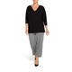 PERSONA BY MARINA RINALDI BLACK KNITTED TUNIC