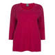 PERSONA BY MARINA RINALDI KNITTED TUNIC RASPBERRY