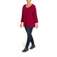 PERSONA BY MARINA RINALDI KNITTED TUNIC RASPBERRY