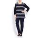 PERSONA navy and white stripes KNITTED TUNIC