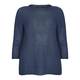 PERSONA BY MARINA RINALDI LUREX SWEATER BLUETTE