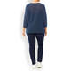 PERSONA BY MARINA RINALDI LUREX SWEATER BLUETTE