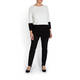 PERSONA BY MARINA RINALDI BLACK AND WHITE SWEATER
