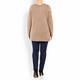 PERSONA BY MARINA RINALDI KNITTED TUNIC TAUPE