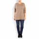 PERSONA BY MARINA RINALDI KNITTED TUNIC TAUPE