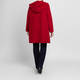 Persona by Marina Rinaldi Wool Blend Coat Red 