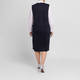 Persona by Marina Rinaldi Pinstripe Pinafore Dress Navy 