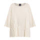 PERSONA BY MARINA RINALDI PLEATED BLOUSE CREAM