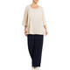 PERSONA BY MARINA RINALDI PLEATED BLOUSE CREAM