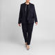 Persona by Marina Rinaldi Pinstripe Trousers Navy 