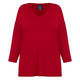 Persona by Marina Rinaldi Knitted V-Neck Tunic Red 