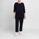 Persona By Marina Rinaldi Knitted Tunic Navy 
