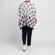 Persona by Marina Rinaldi Knitted Poncho Grey Check