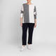 Persona by Marina Rinaldi Sweater Grey and White 
