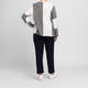 Persona by Marina Rinaldi Sweater Grey and White 