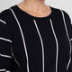 Persona by Marina Rinaldi Navy Striped Sweater 