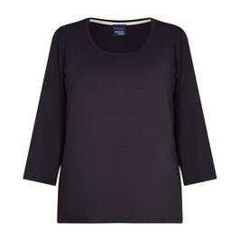 Persona by Marina Rinaldi Stretch Jersey Top Navy - Plus Size Collection