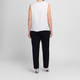 Persona By Marina Rinaldi Silk Acetate Vest Optional Sleeve White
