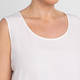 Persona By Marina Rinaldi Silk Acetate Vest Optional Sleeve White