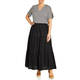 NOW by Persona Cotton Poplin Skirt Black