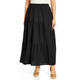 NOW by Persona Cotton Poplin Skirt Black