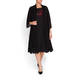 PERSONA BY MARINA RINALDI BLACK DRESS AND DUSTER